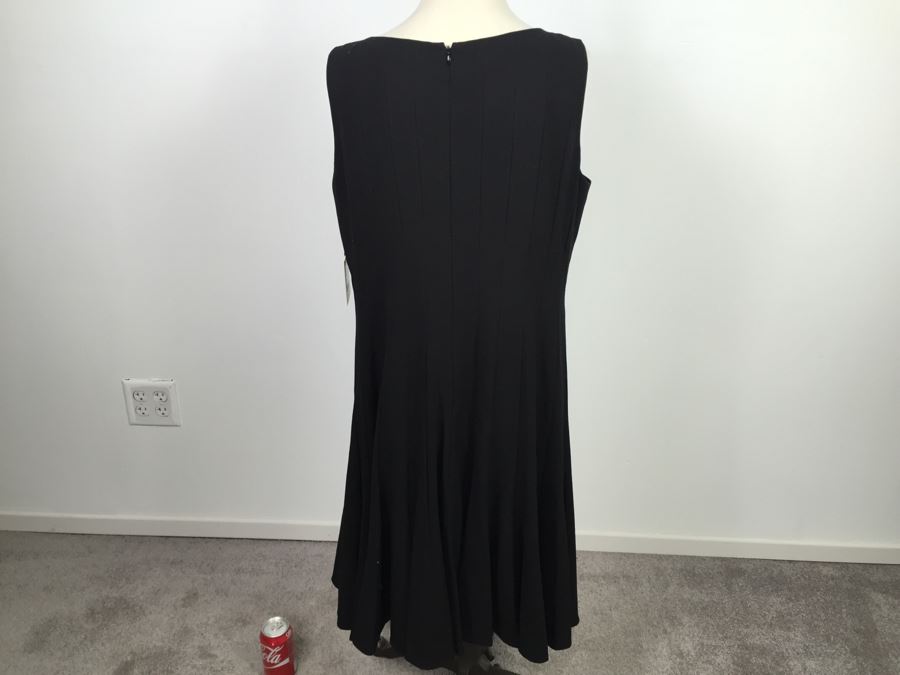 Calvin Klein Black Dress Size 14 New With Tags [Photo 6]