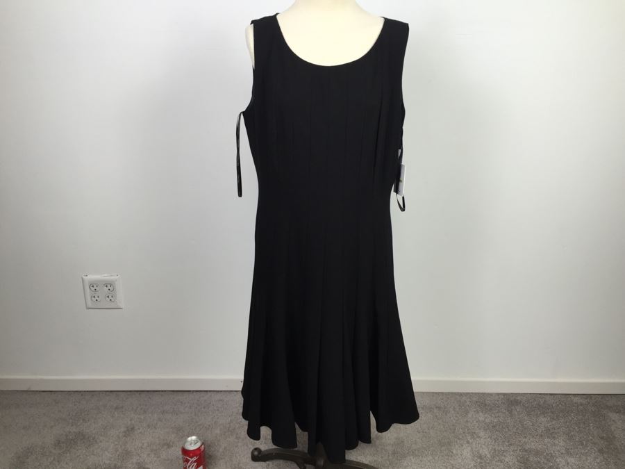 Calvin Klein Black Dress Size 14 New With Tags [Photo 5]