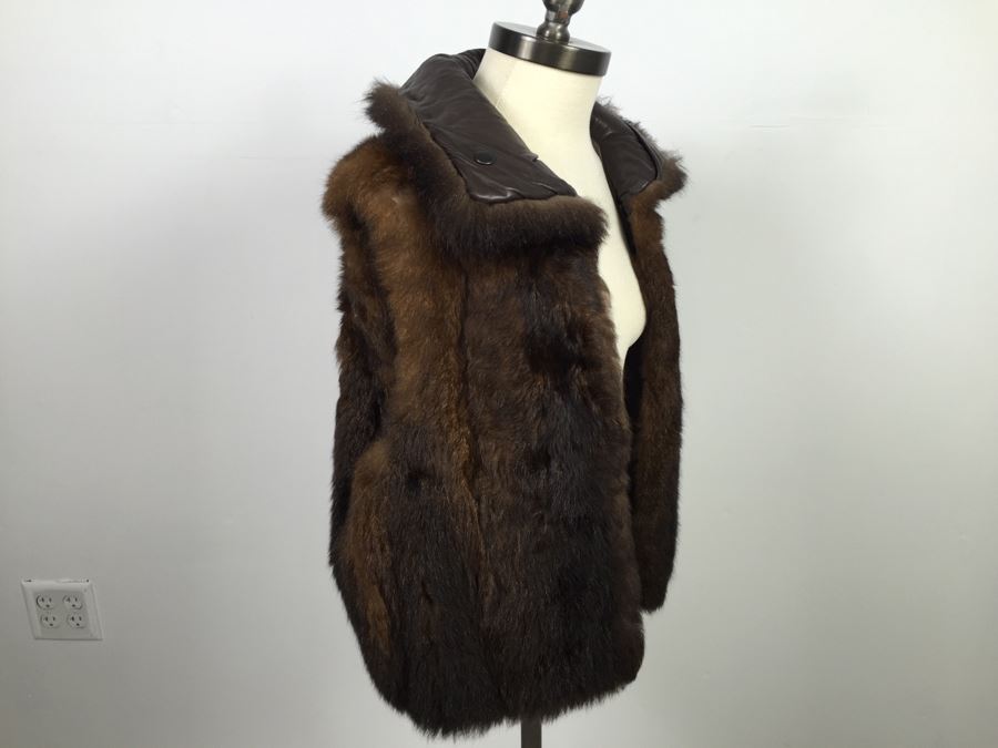Vintage Fur Vest Coat Jacket [Photo 7]