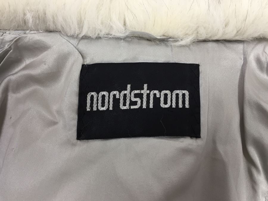 White Fox And Coyote Fur Coat Jacket From Nordstrom Size 14 [Photo 3]