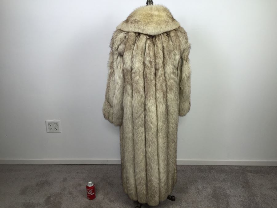 Vintage Full Length Fur Fox Coat By Saga Fox Size S [Photo 6]