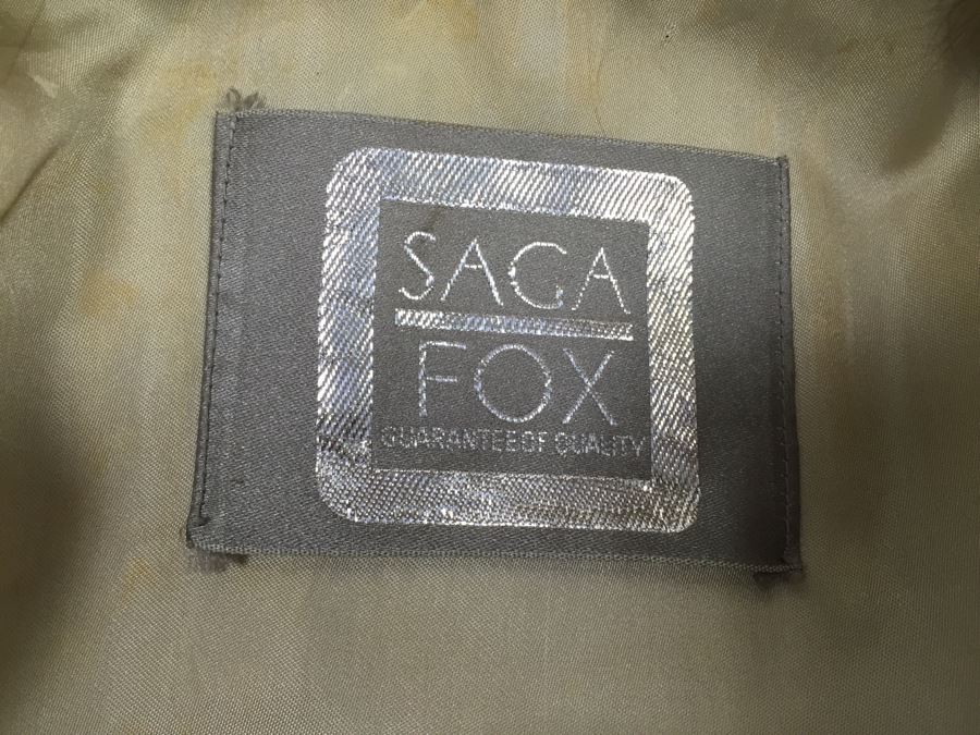 Vintage Full Length Fur Fox Coat By Saga Fox Size S [Photo 3]