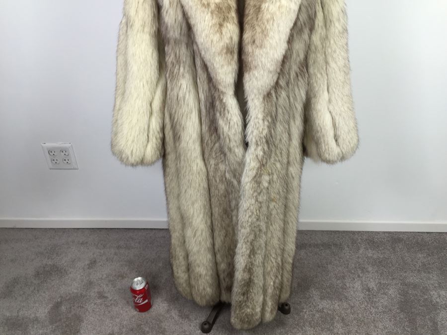 Vintage Full Length Fur Fox Coat By Saga Fox Size S [Photo 5]