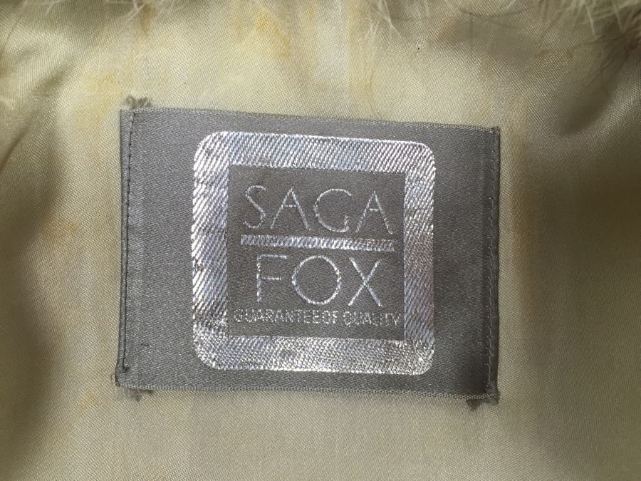 Vintage Full Length Fur Fox Coat By Saga Fox Size S [Photo 9]