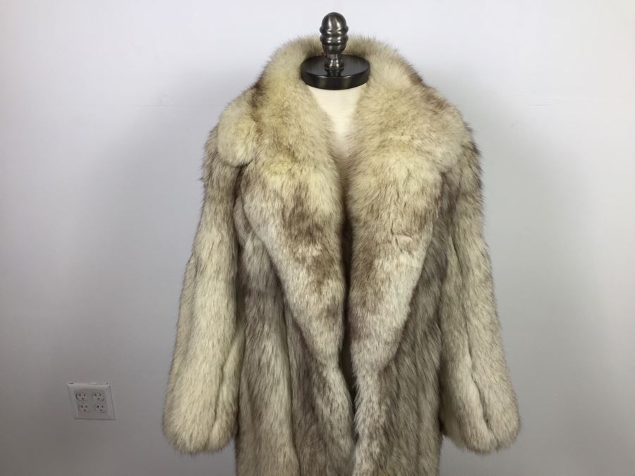 Vintage Full Length Fur Fox Coat By Saga Fox Size S [Photo 4]