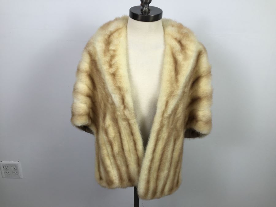 Vintage Fur Stole Cape