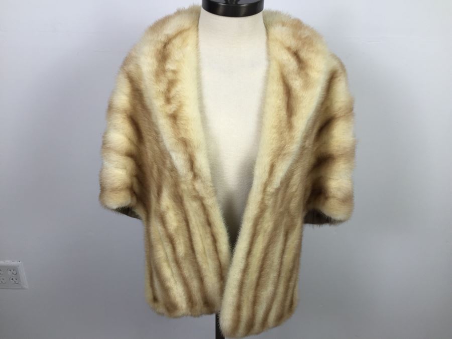 Vintage Fur Stole Cape