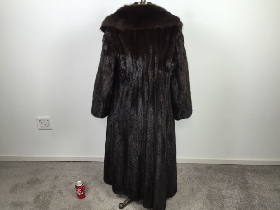 Full Length Mink Fur Coat With Belt