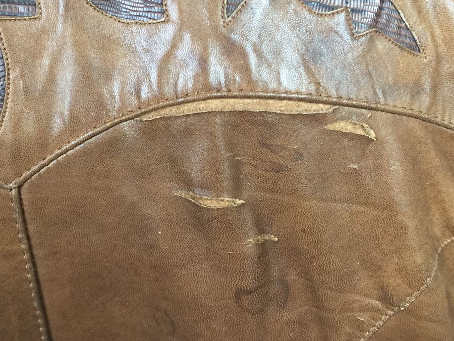 Vintage Men's Leather Jacket By Remy Leather Fashions Western Wear Size 44 [Photo 16]