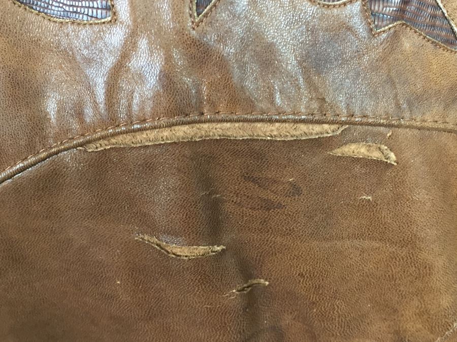 Vintage Men's Leather Jacket By Remy Leather Fashions Western Wear Size 44 [Photo 17]