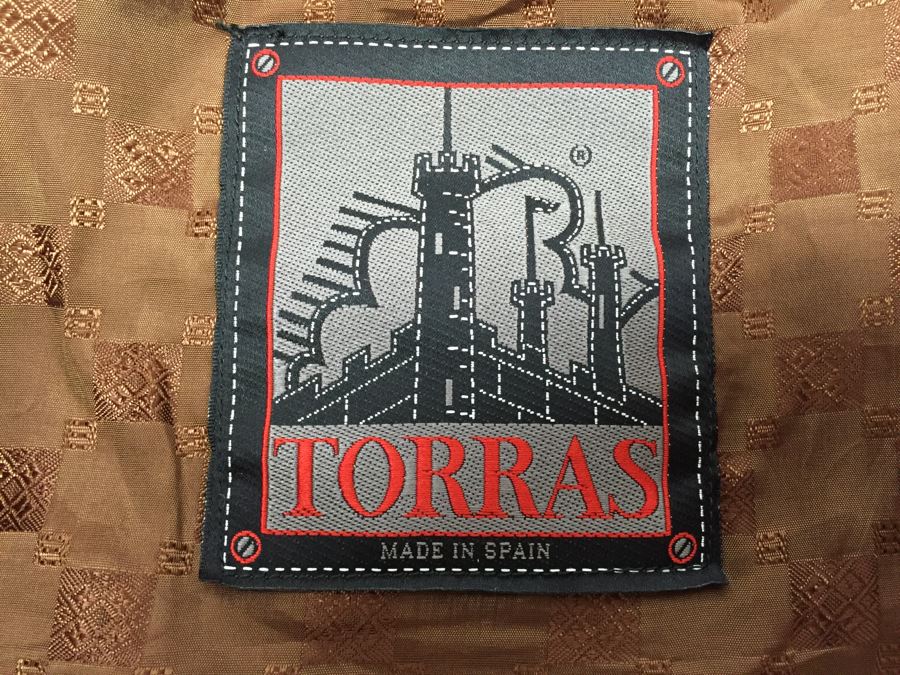 Men's Suede Leather Jacket By Torras Made In Spain Size 44 [Photo 11]