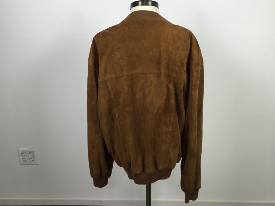 Men's Suede Leather Jacket By Torras Made In Spain Size 44