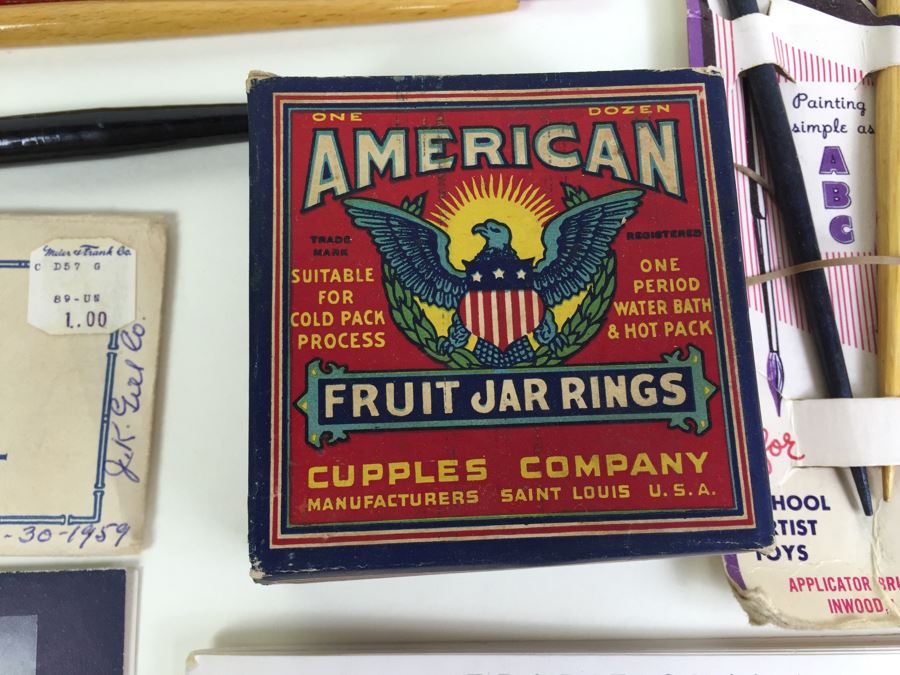 Vintage Oregon State Penant, Halloween Decorations, Old Office Supplies [Photo 9]