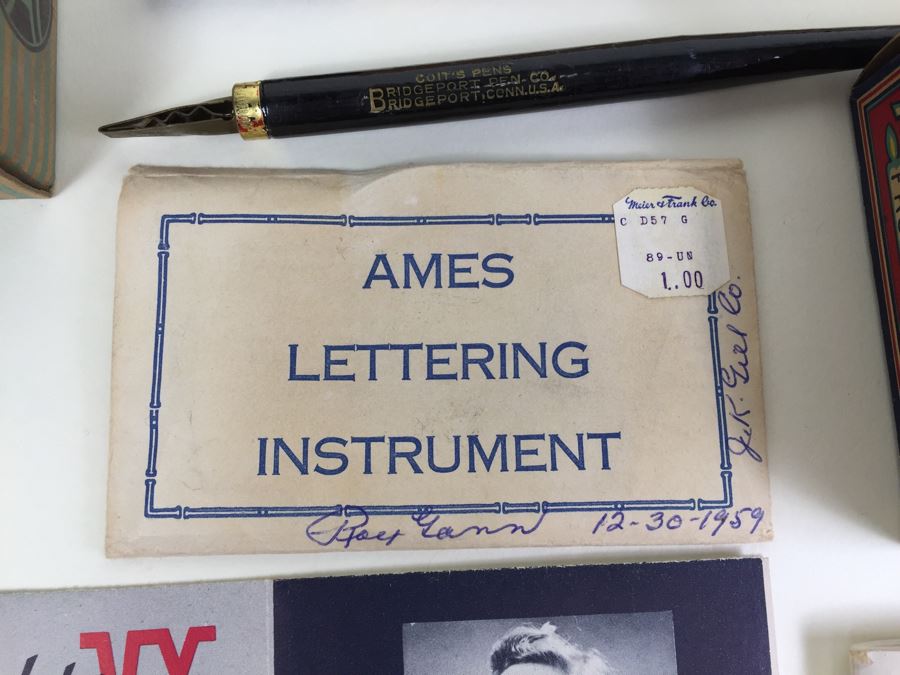 Vintage Oregon State Penant, Halloween Decorations, Old Office Supplies [Photo 7]