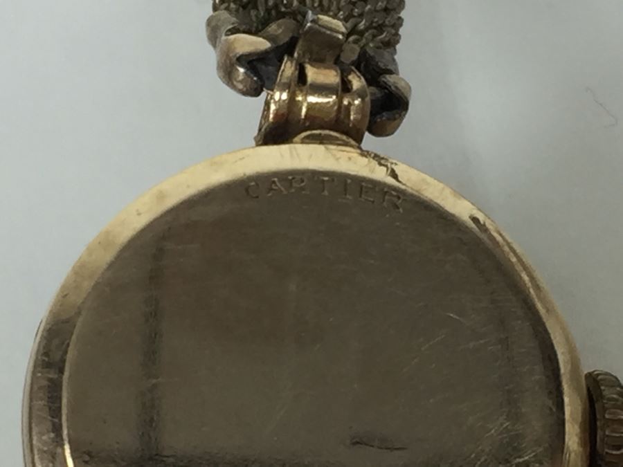 14K Gold Custom Cartier Watch With Inlaid Stars Marking Hours [Photo 30]