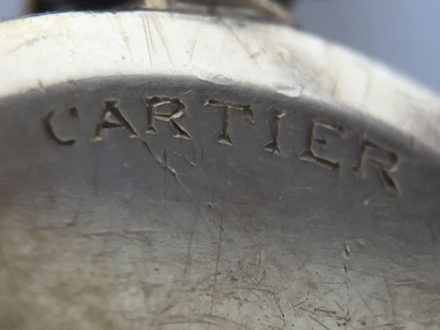 14K Gold Custom Cartier Watch With Inlaid Stars Marking Hours [Photo 2]