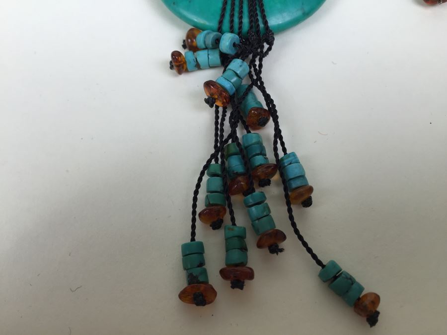 JUST ADDED - Large Donut Tourquise Necklace 29.6g [Photo 8]