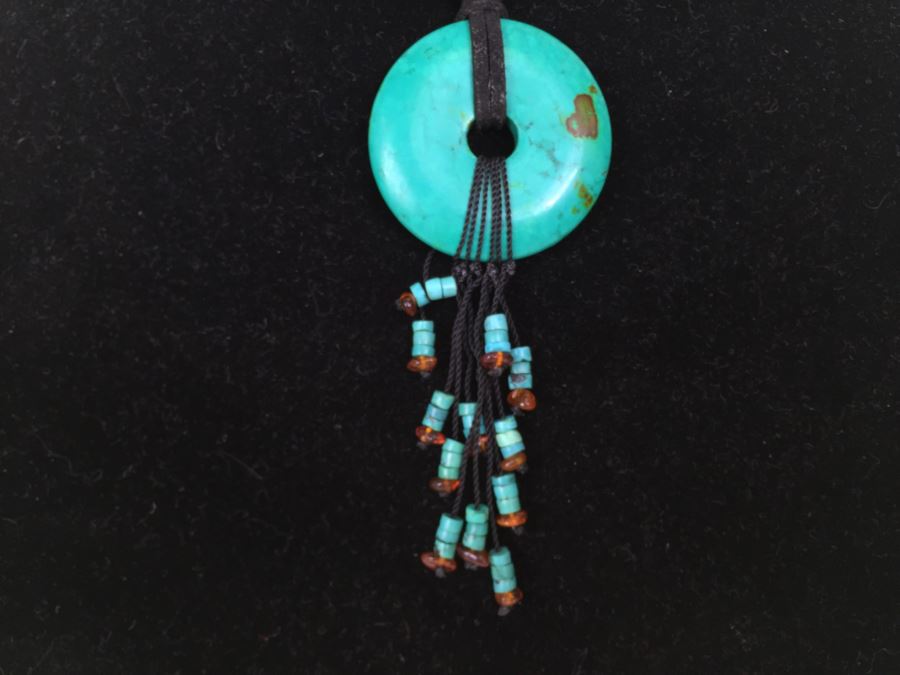 JUST ADDED - Large Donut Tourquise Necklace 29.6g [Photo 5]