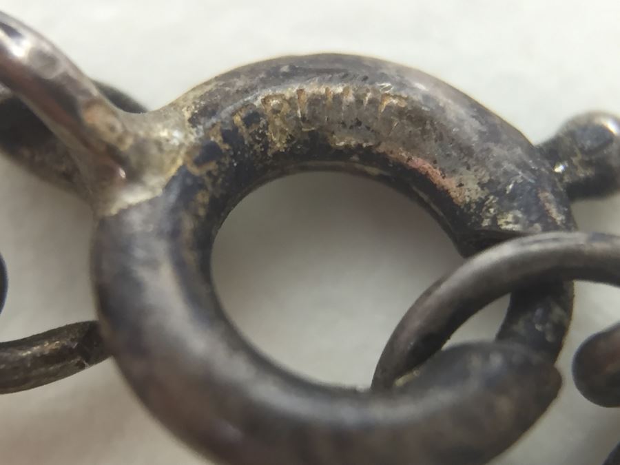 JUST ADDED - Turqoise Shell Necklace With Sterling Silver Chain 15.8g [Photo 13]