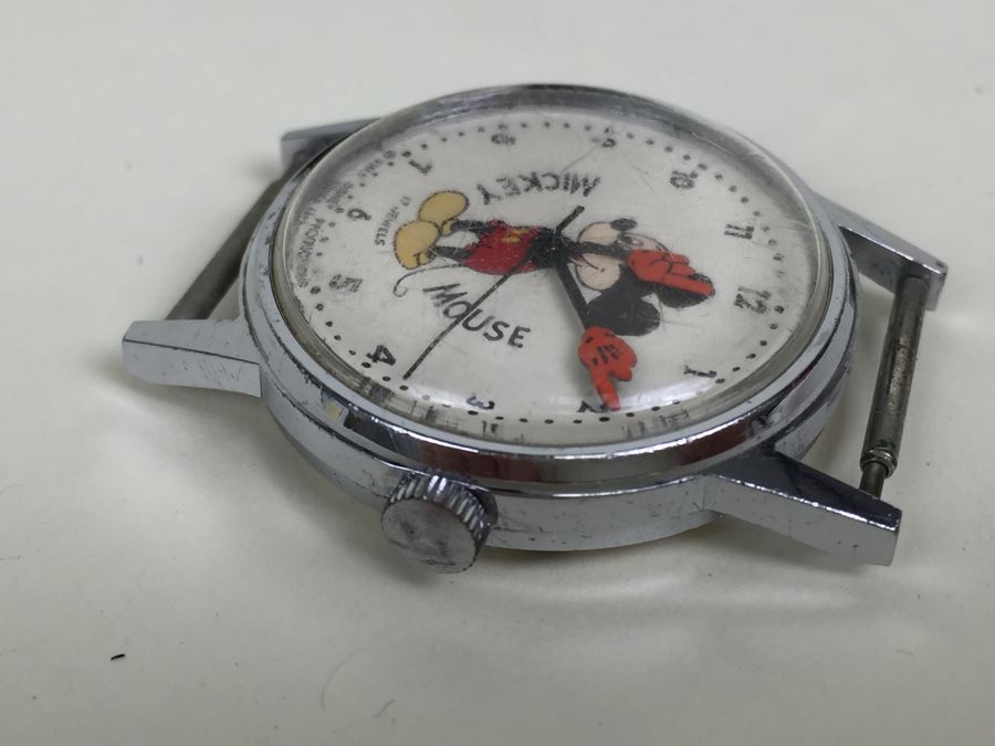 JUST ADDED - Vintage Walt Disney Production Mickey Mouse Watch - Needs ...