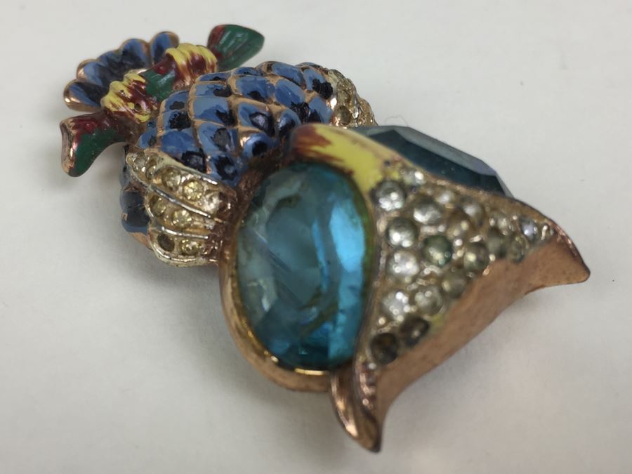 JUST ADDED - Large Vintage Sterling Silver Owl Pendant Pin [Photo 10]