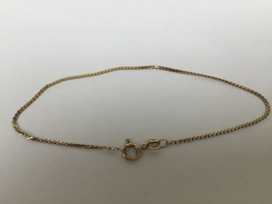 JUST ADDED - 14K Gold Bracelet 1.3g [Photo 1]