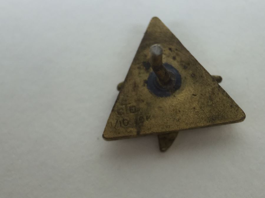 JUST ADDED - Various Company Recognition Pins - Rockwell Pin In Front Is 10K Gold And NAA (North American Aviation) Lapel Pins Are Gold Filled [Photo 11]