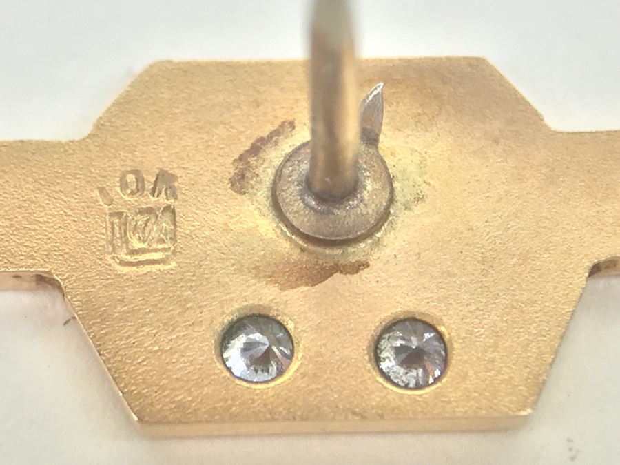 JUST ADDED - Vintage Daniels CableVision Pins 10K Gold 5.6g [Photo 9]