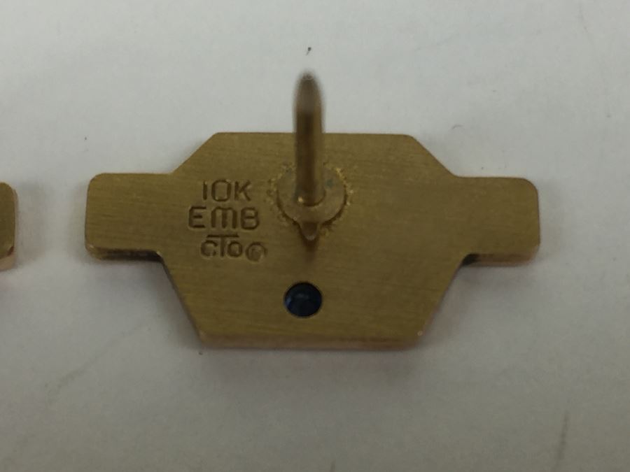 JUST ADDED - Vintage Daniels CableVision Pins 10K Gold 5.6g [Photo 8]