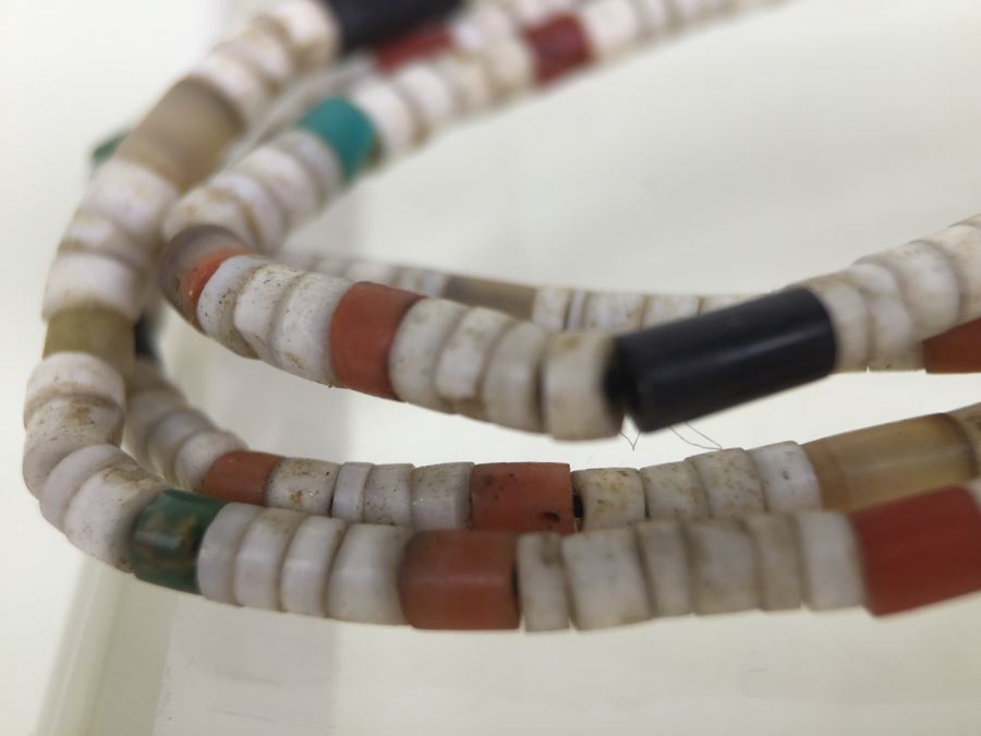 JUST ADDED - Vintage Necklace With Various Stones Including Turquoise And Coral [Photo 9]