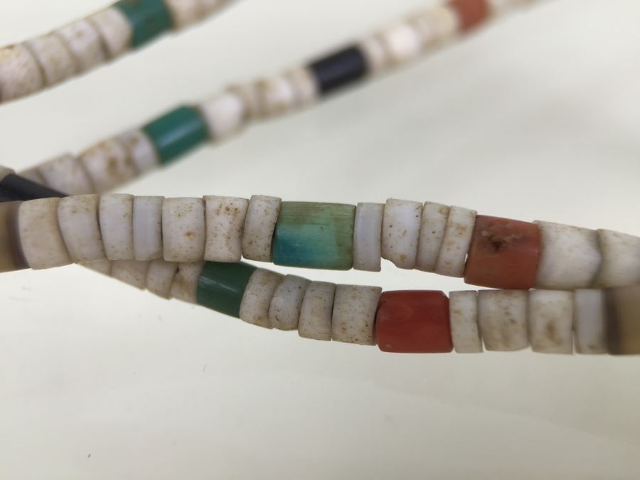 JUST ADDED - Vintage Necklace With Various Stones Including Turquoise And Coral [Photo 3]