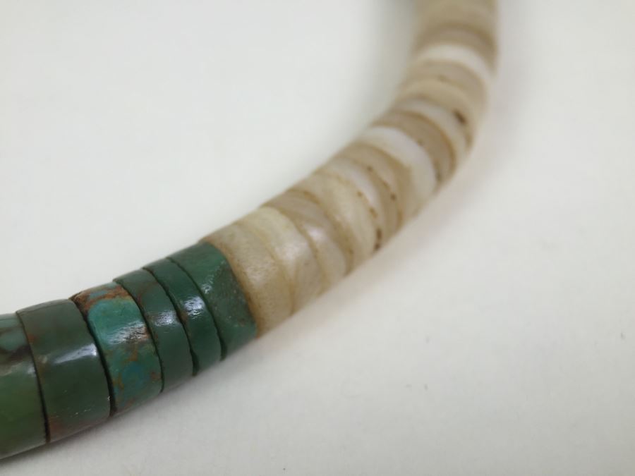 JUST ADDED - Vintage Necklace With Various Stones Including Turquoise And Coral [Photo 13]