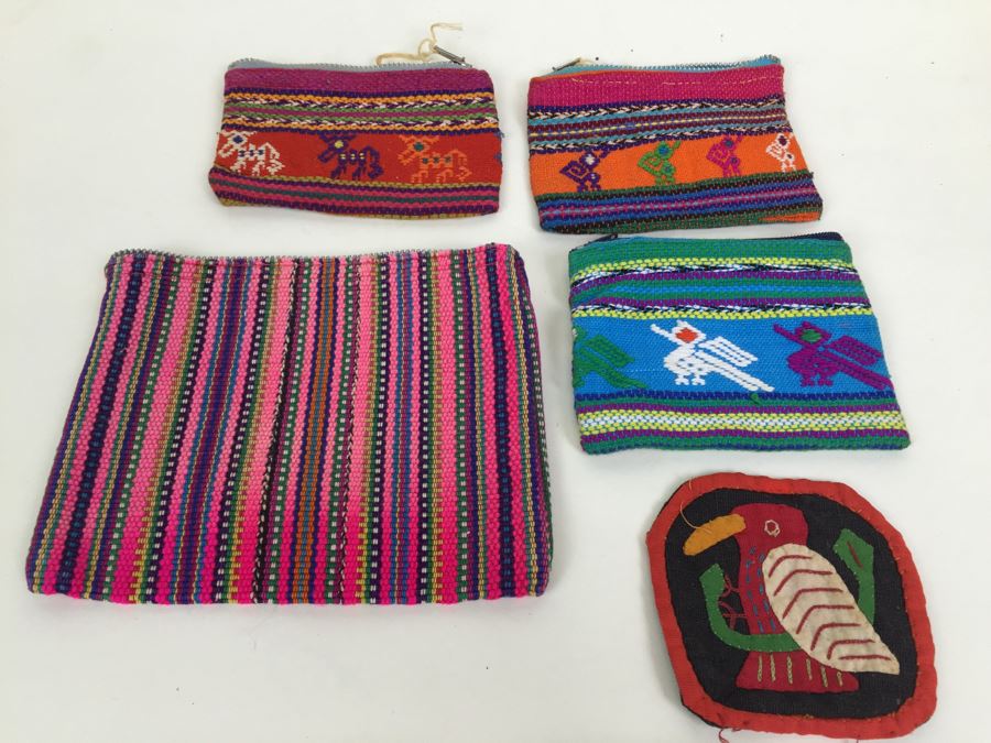 JUST ADDED - Various Guatemalan Tribal Purse Clutch Makeup Cases, Patch And Beaded Bracelets [Photo 11]