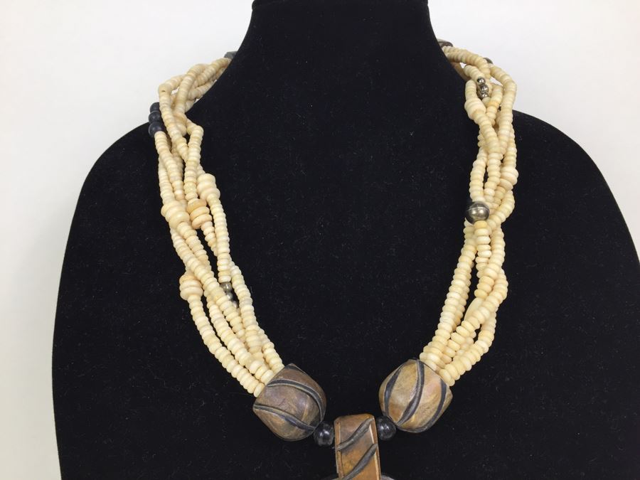 JUST ADDED - Set Of 3 Vintage Ethnic Tribal Necklaces [Photo 22]