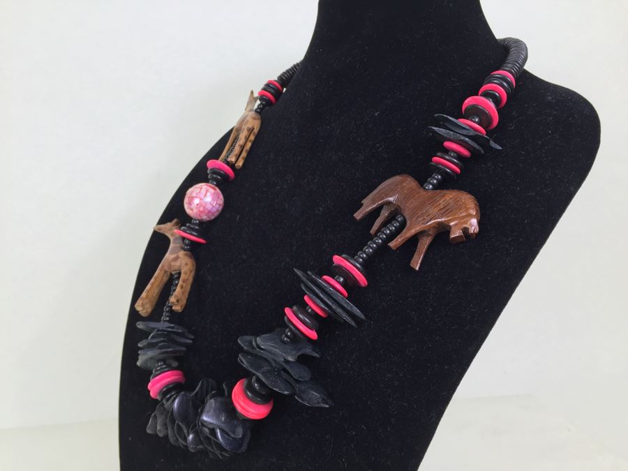 JUST ADDED - Set Of 3 Vintage Ethnic Tribal Necklaces [Photo 9]