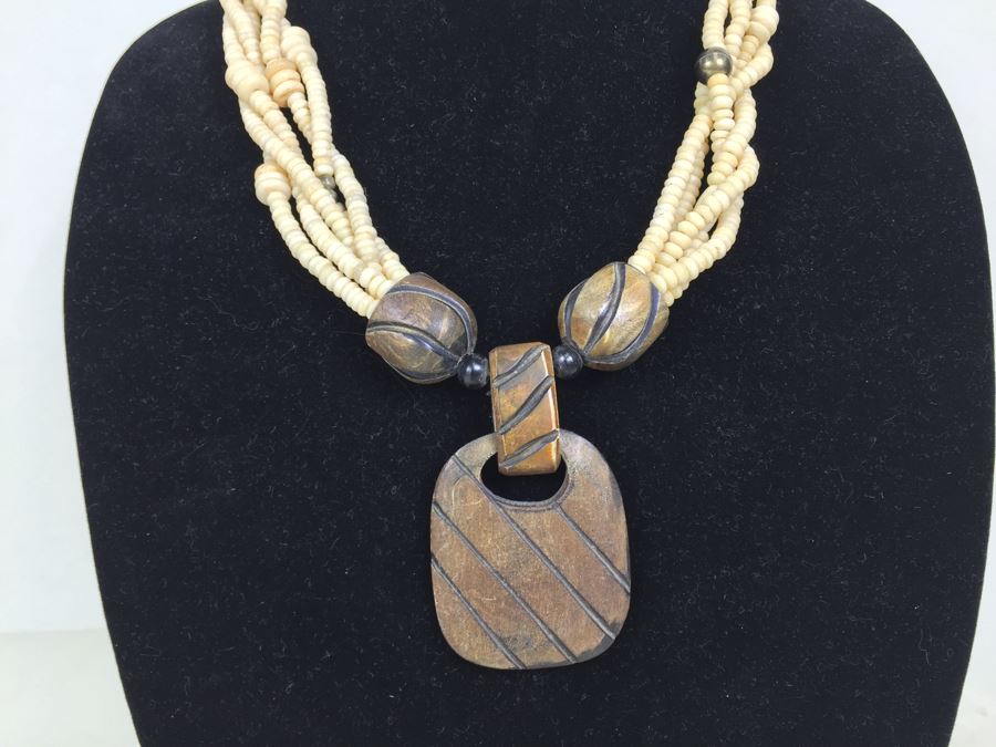 JUST ADDED - Set Of 3 Vintage Ethnic Tribal Necklaces [Photo 21]