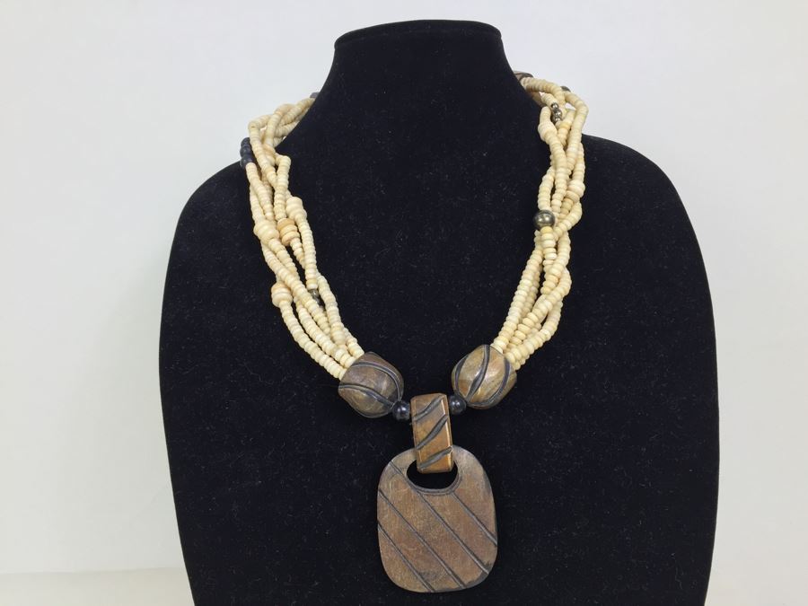 JUST ADDED - Set Of 3 Vintage Ethnic Tribal Necklaces [Photo 3]