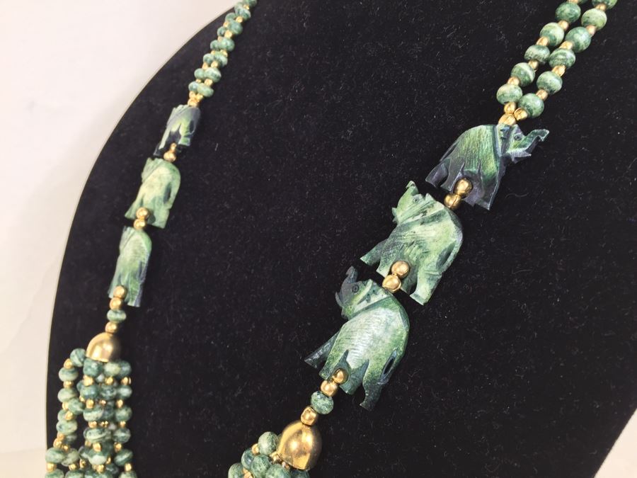 JUST ADDED - Set Of 3 Necklaces Including Turquoise Stand Necklace [Photo 9]