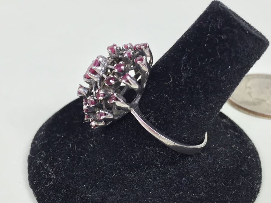 JUST ADDED - Sterling Silver Ring With Gemstones [Photo 6]