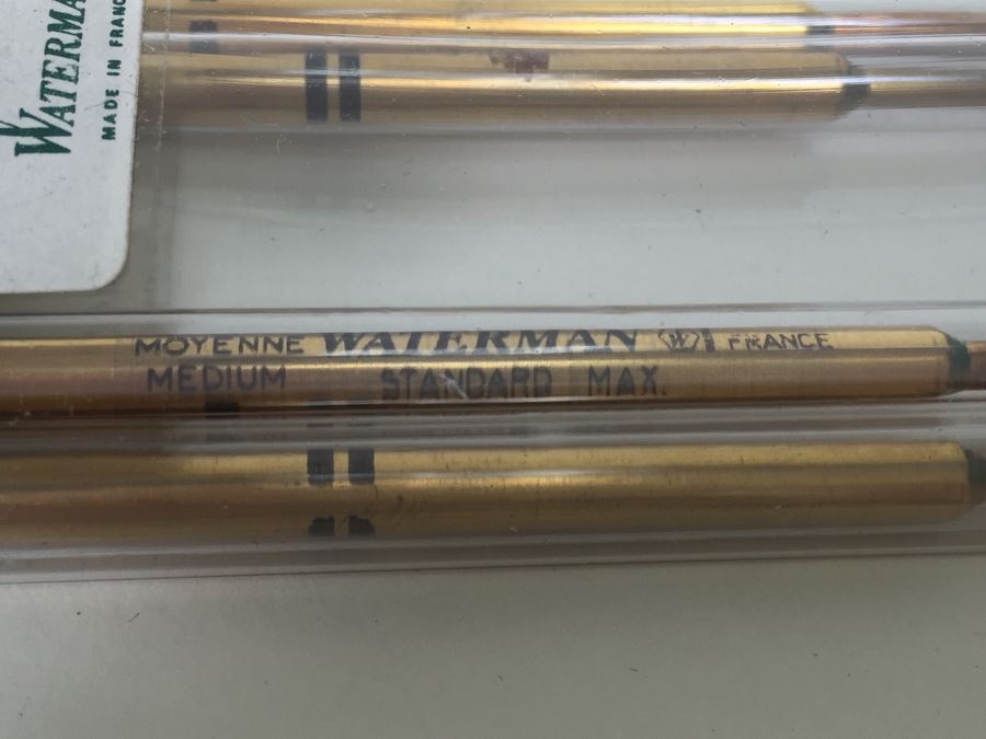JUST ADDED - Parker Classic Imperial Gold Pen And Pencil Set And Waterman Pen Refils [Photo 7]