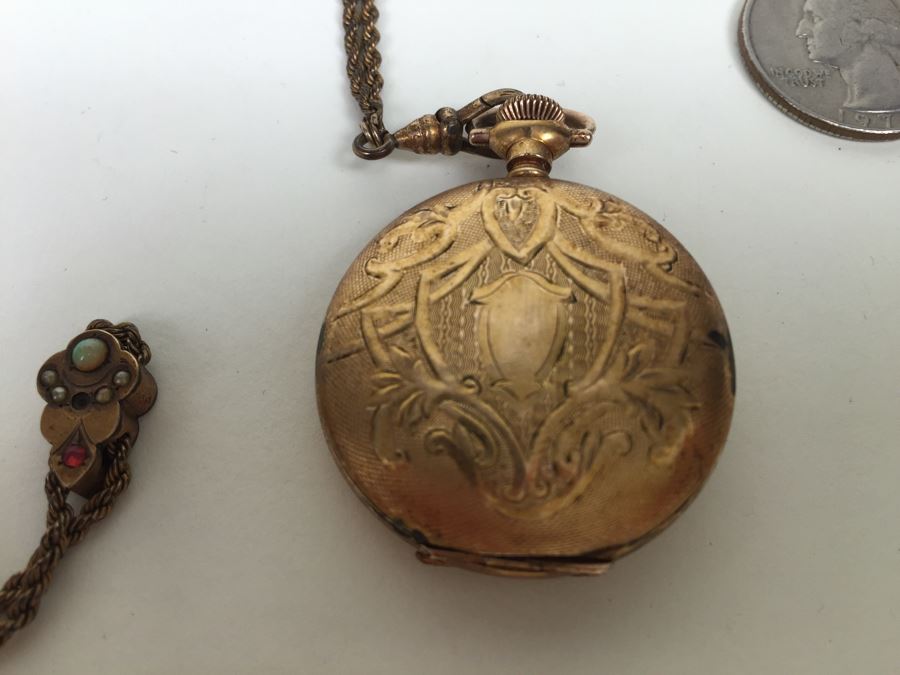 JUST ADDED - Dueber Special Pocket Watch Case With Pocket Watch Chain Slide By UL T & Co [Photo 6]