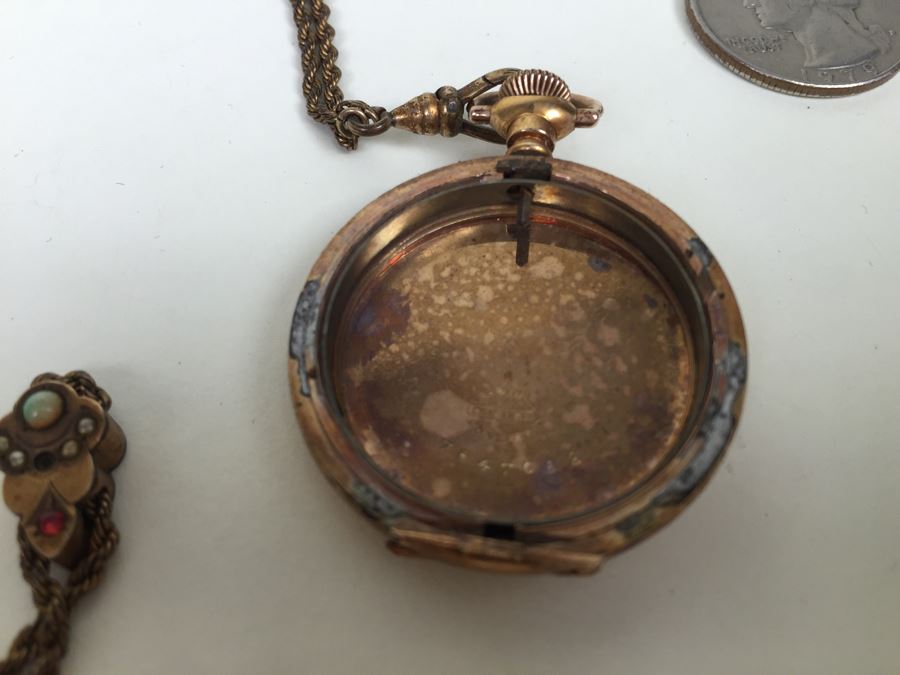 JUST ADDED - Dueber Special Pocket Watch Case With Pocket Watch Chain Slide By UL T & Co [Photo 7]