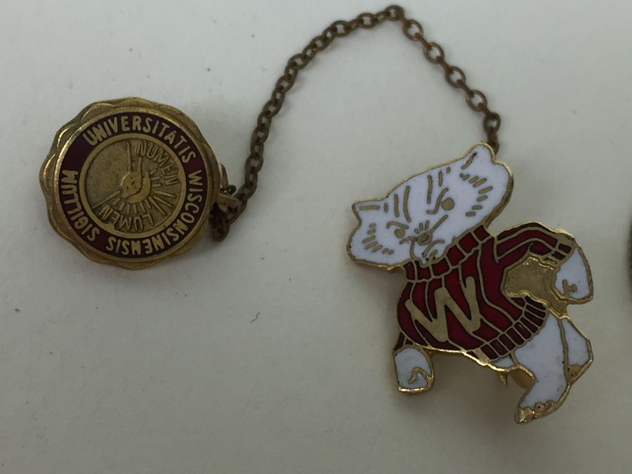 JUST ADDED - Vintage University Of Wisconsin Badger Pin [Photo 4]
