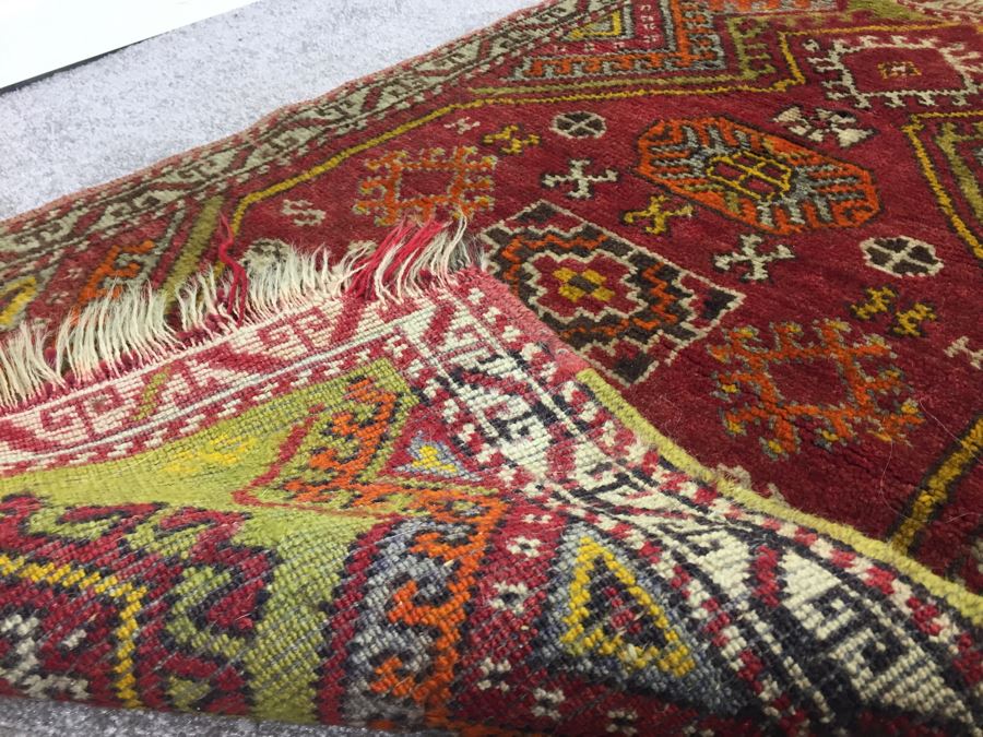Vintage Turkish Prayer Rug Persian [Photo 9]