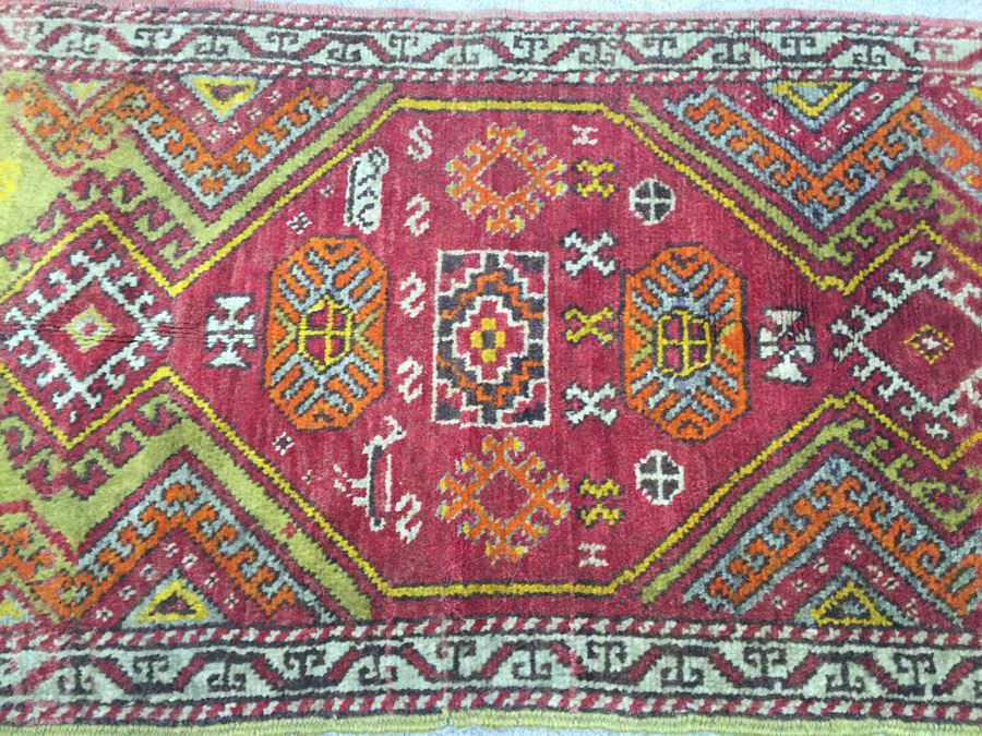 Vintage Turkish Prayer Rug Persian