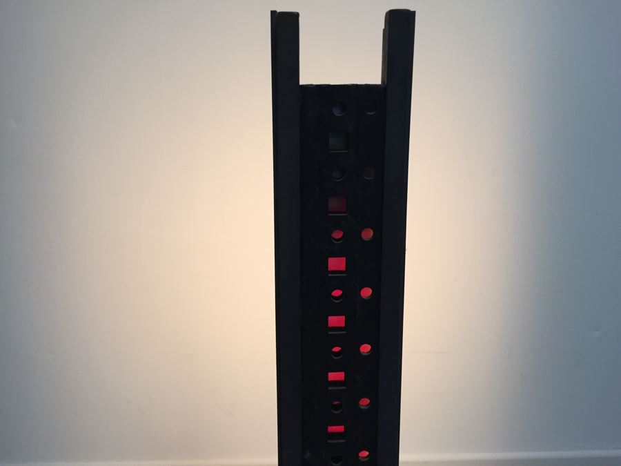 Custom Industrial Metal Sculpture Floor Lamp By Karen Dugan Hand Signed [Photo 5]