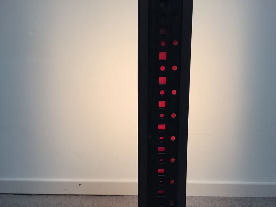 Custom Industrial Metal Sculpture Floor Lamp By Karen Dugan Hand Signed [Photo 4]