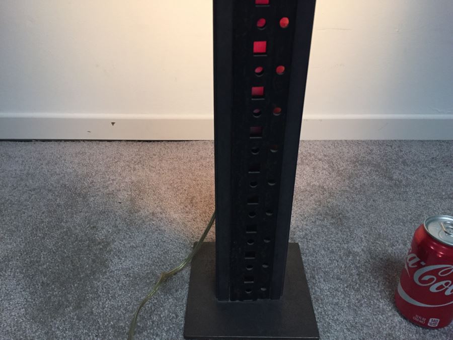 Custom Industrial Metal Sculpture Floor Lamp By Karen Dugan Hand Signed [Photo 6]