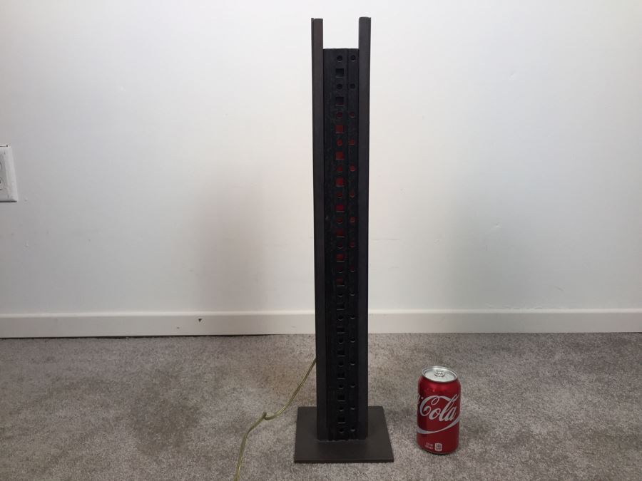 Custom Industrial Metal Sculpture Floor Lamp By Karen Dugan Hand Signed [Photo 10]