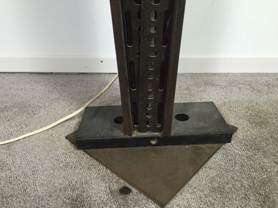 Custom Industrial Metal Sculpture Floor Lamp By Karen Dugan Hand Signed [Photo 12]